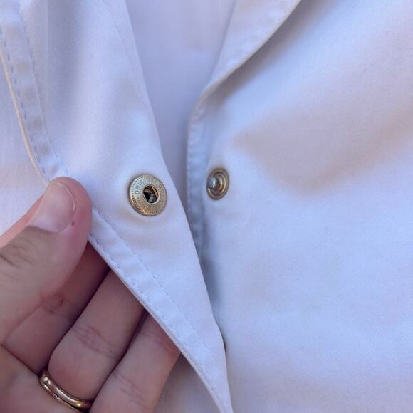 Escada White Business Blazer Jacket Cream Single Breasted Snaps 36 Small - Picture 7 of 11